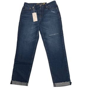 SEVEN 7 The Marilyn Relaxed boyfriend High Rise rolled cuff jeans‎ size 6 NEW!